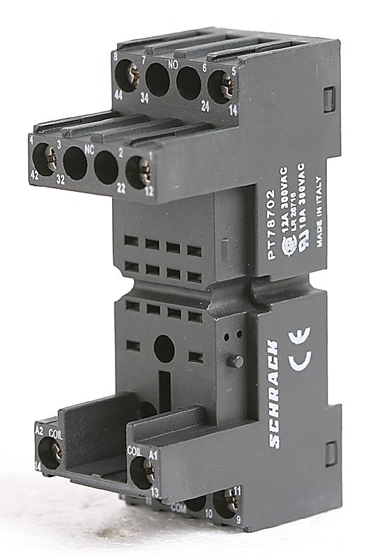 Schrack - Te Connectivity 6-1415034-1 Socket, For Pt2 Din Screw Terminal