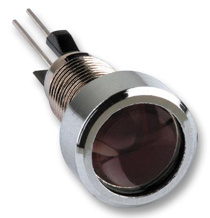 Mentor 2672.8021 Led Indicator, Chrome, 5Mm, Red