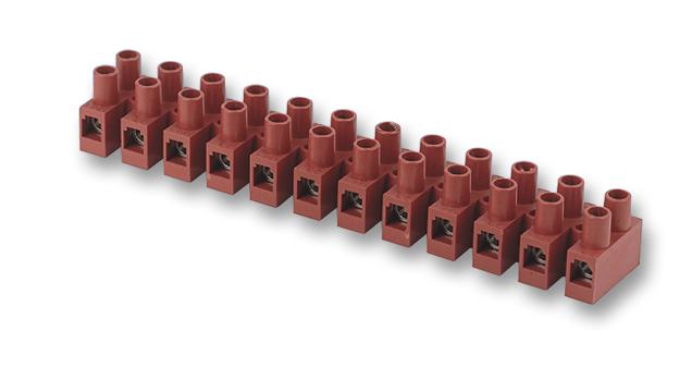 Hylec Hy-433-Fv-12 Terminal Block, Barrier, 12Pos, 4Mm2