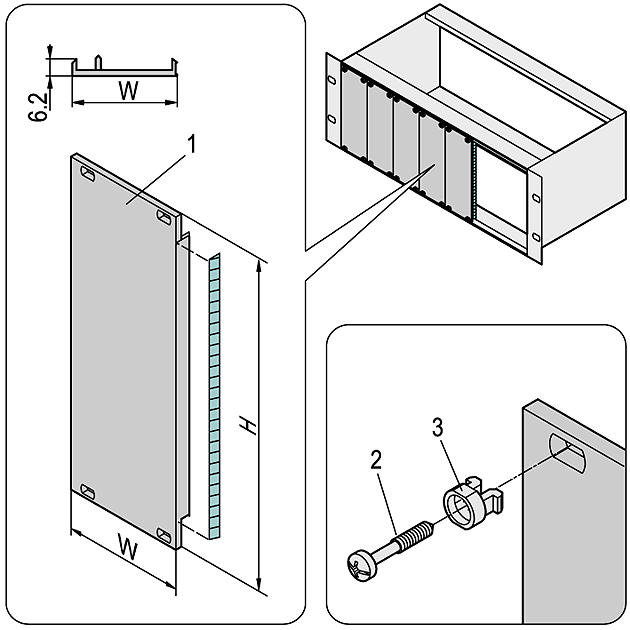 Nvent Schroff 20848-484 Panel, Alu, Shielded, 3U, 84Hp