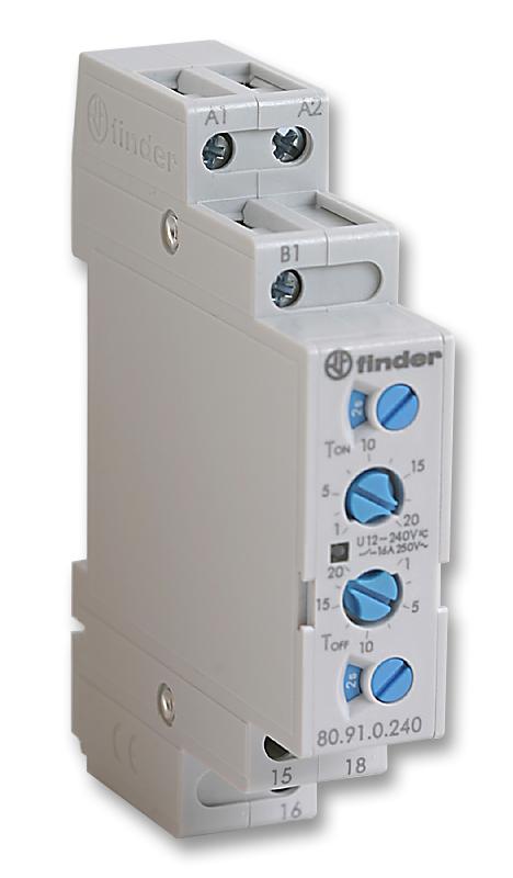 Finder 81.01.0.230.0000 Timer, 0.1S - 10H, 230V, Spdt-Co