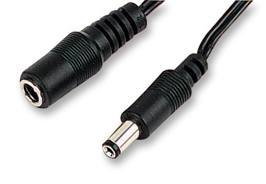 Pro Elec Jr8306 -3M Power Cord, 2.1Mm Dc Skt-Plug, 3M, Blk