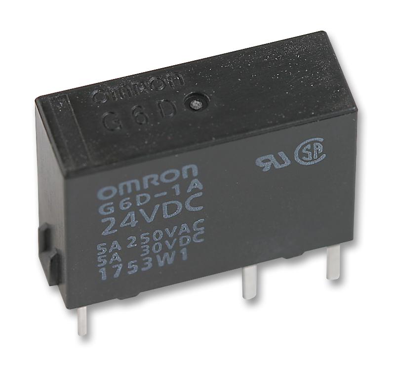 Omron Electronic Components G6D-1A-Asi  Dc24 Relay, Spst-No, 250Vac, 30Vdc, 5A