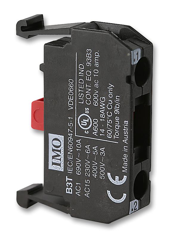 Imo Precision Controls B3T01 Contact Block, 1Nc