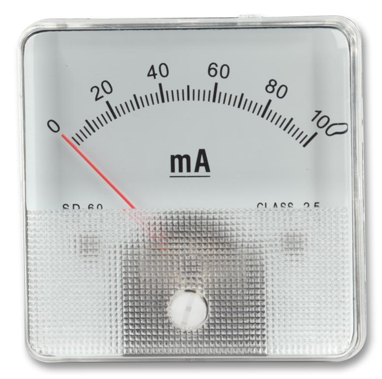 Multicomp Pro Sd60/0-1Ma Meter, 60X60Mm, 0-1Ma