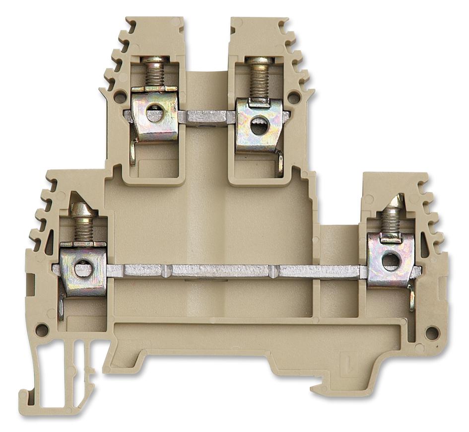 Imo Precision Controls Erd4Beige Terminal Block, Din Rail, 4Pos, 10Awg