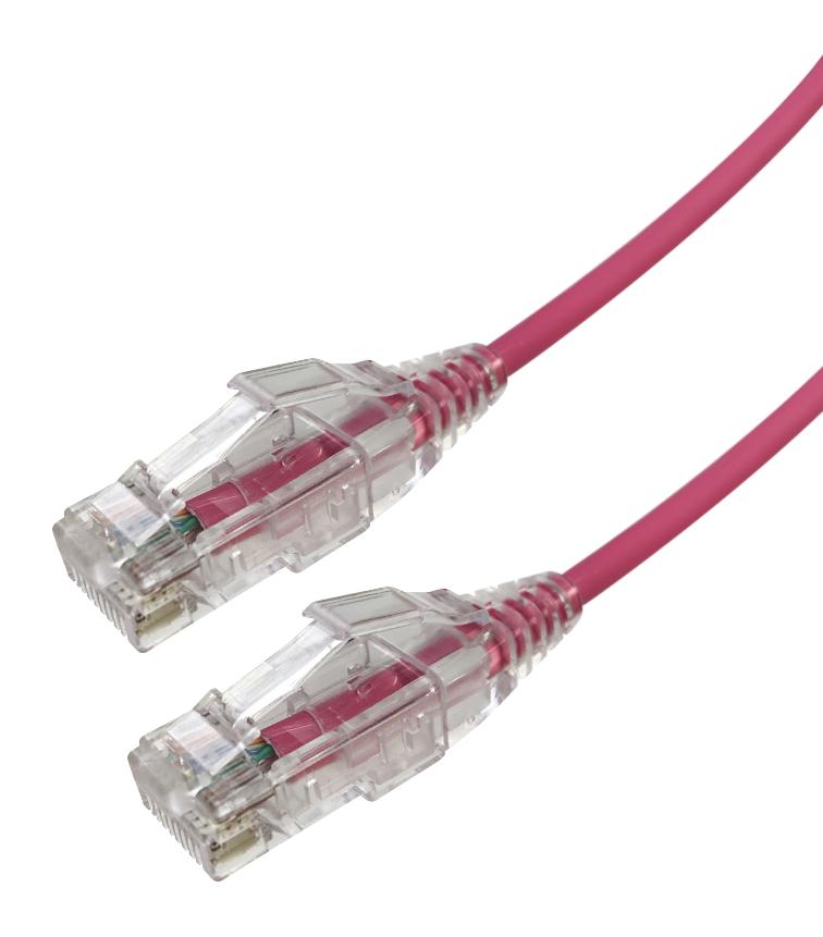 Videk 2994-2Pk Enet Cord, C6, Rj45 Plug-Rj45 Plug, 2M