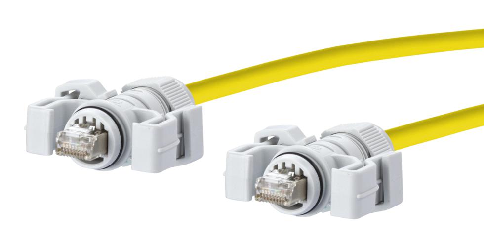 Metz Connect 141N113K13K20 Patch Cord, Cat6, Rj45 Plug-Plug, 6.56'