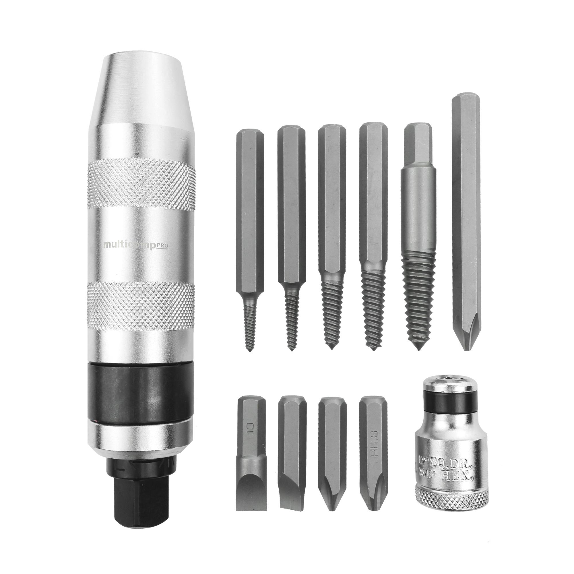 Multicomp Pro Mp-Pids12 Impact Bolt Extractor Set, 12Pcs