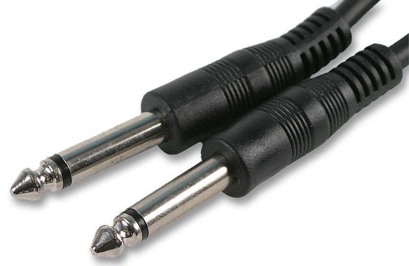 Pro Signal Psg03086 Lead, 6.35Mm Mono Jack Plug-Plug, 0.5M