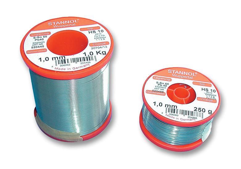 Stannol Hs10 2510 1,5Mm 1Kg Solder Wire, 362Flux, 1.5Mm, 1Kg