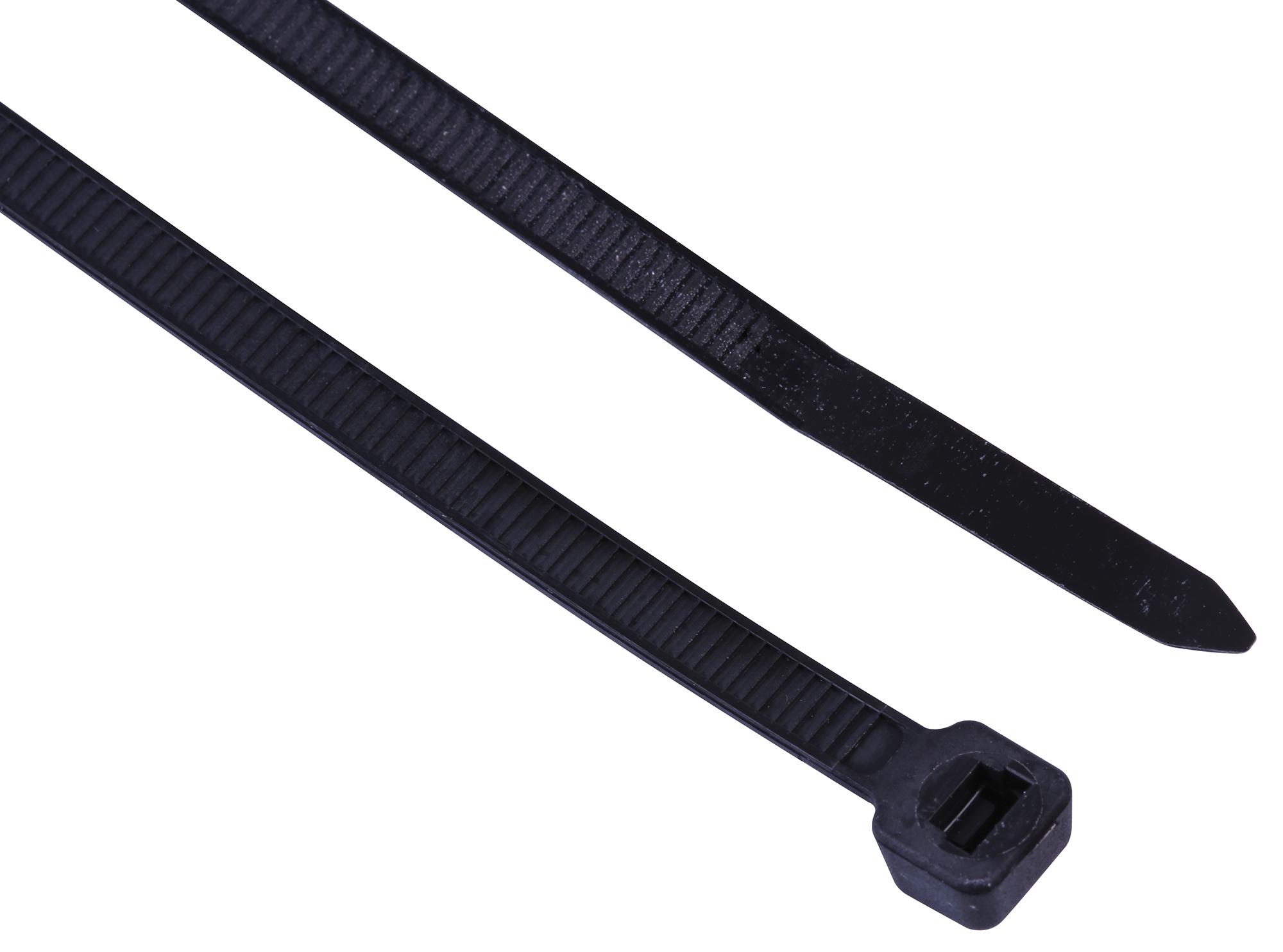 Pro Power 160X4.8Mm Blk 100Pk Cable Tie, 180X4.8Mm Blk 100Pk