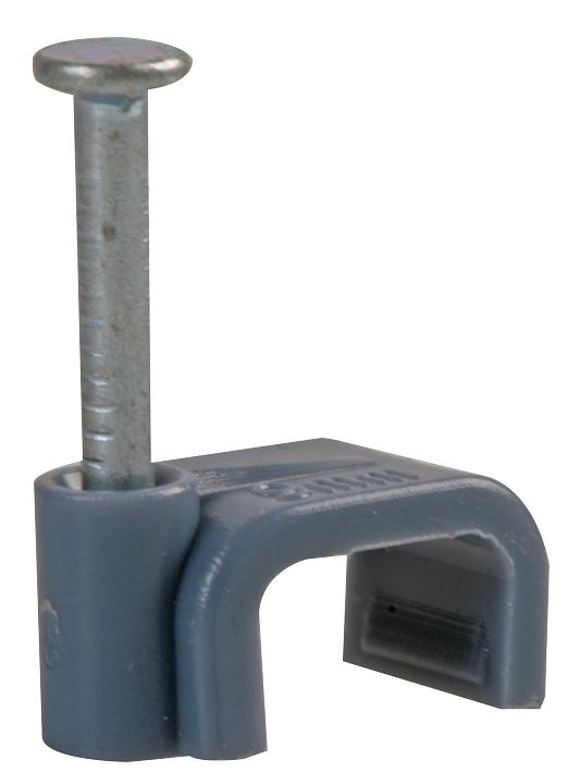 Pro Power Chf-9Mm Grey Cable Clip, Polyethylene, 9Mm, Grey