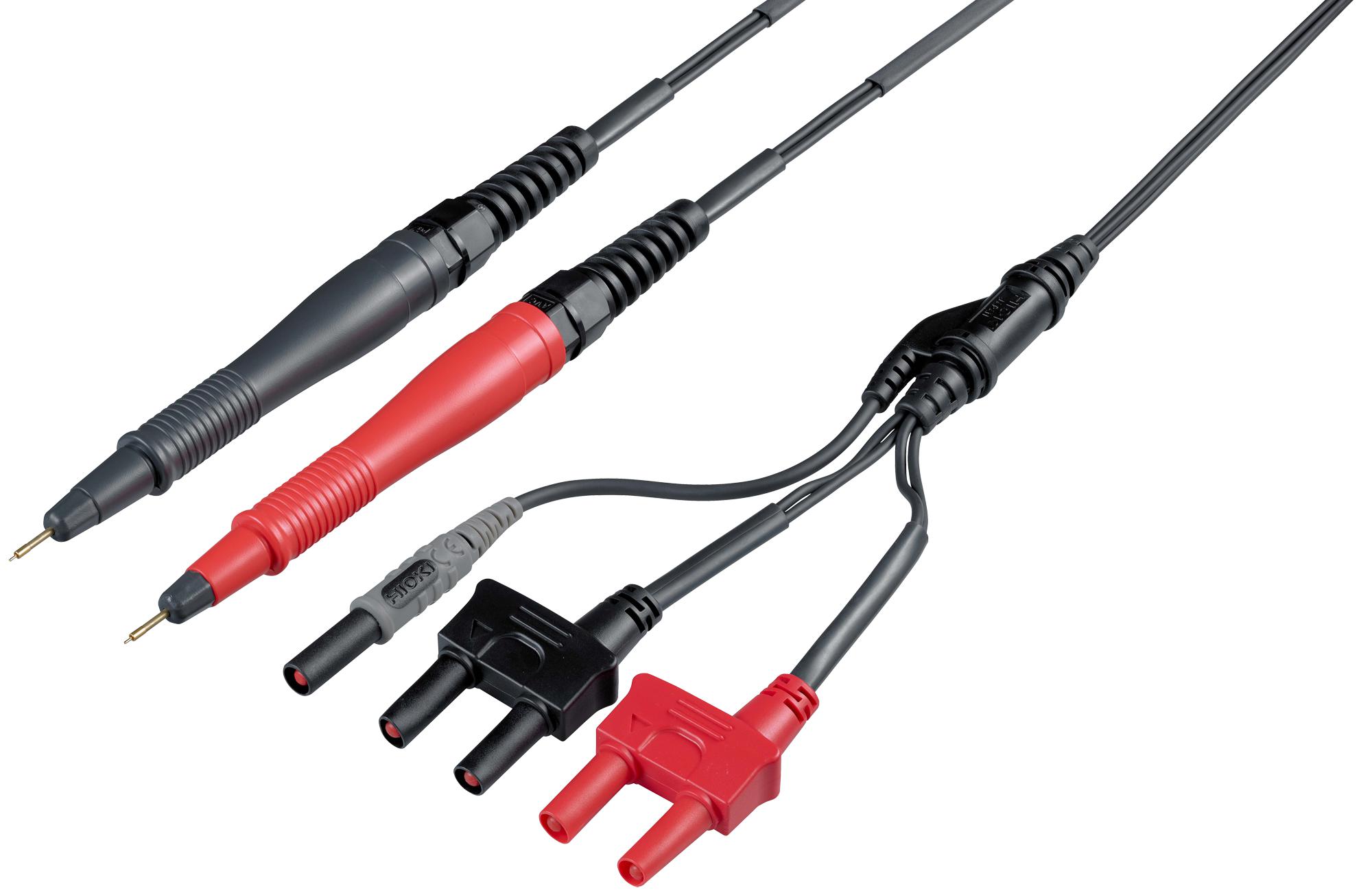 Hioki L2102 Pin Tip Test Lead, 1.5M, 60Vdc, Blk/red