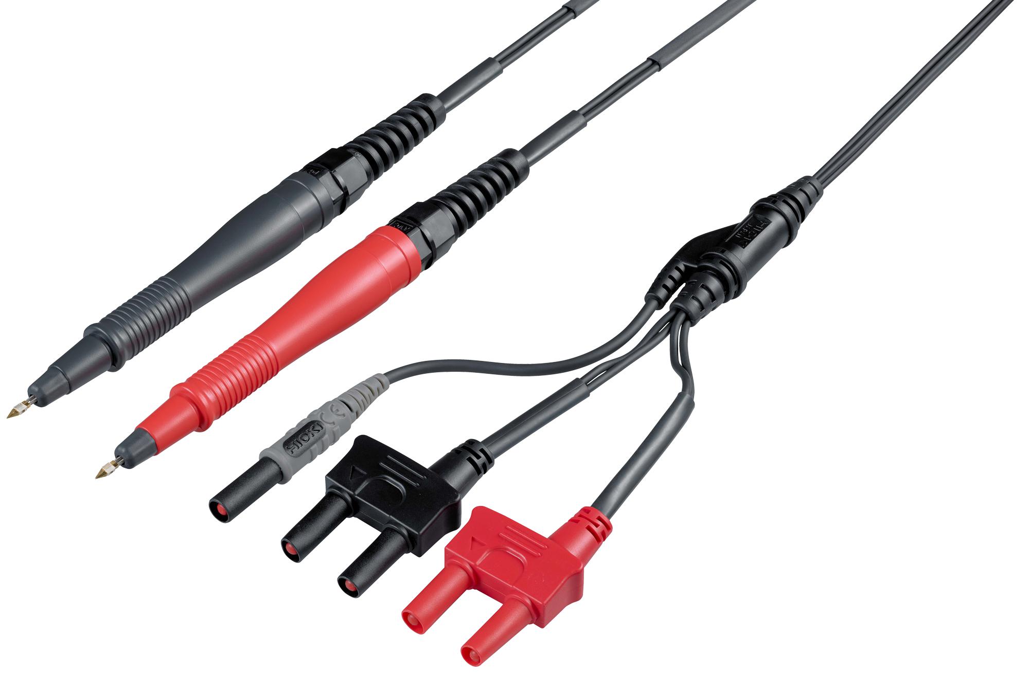 Hioki L2103 Pin Tip Test Lead, 1.5M, 60Vdc, Blk/red