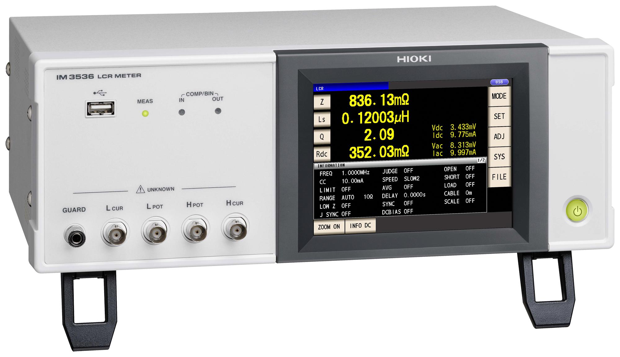 Hioki Im3536 Lcr Meter, Bench, 8Mhz