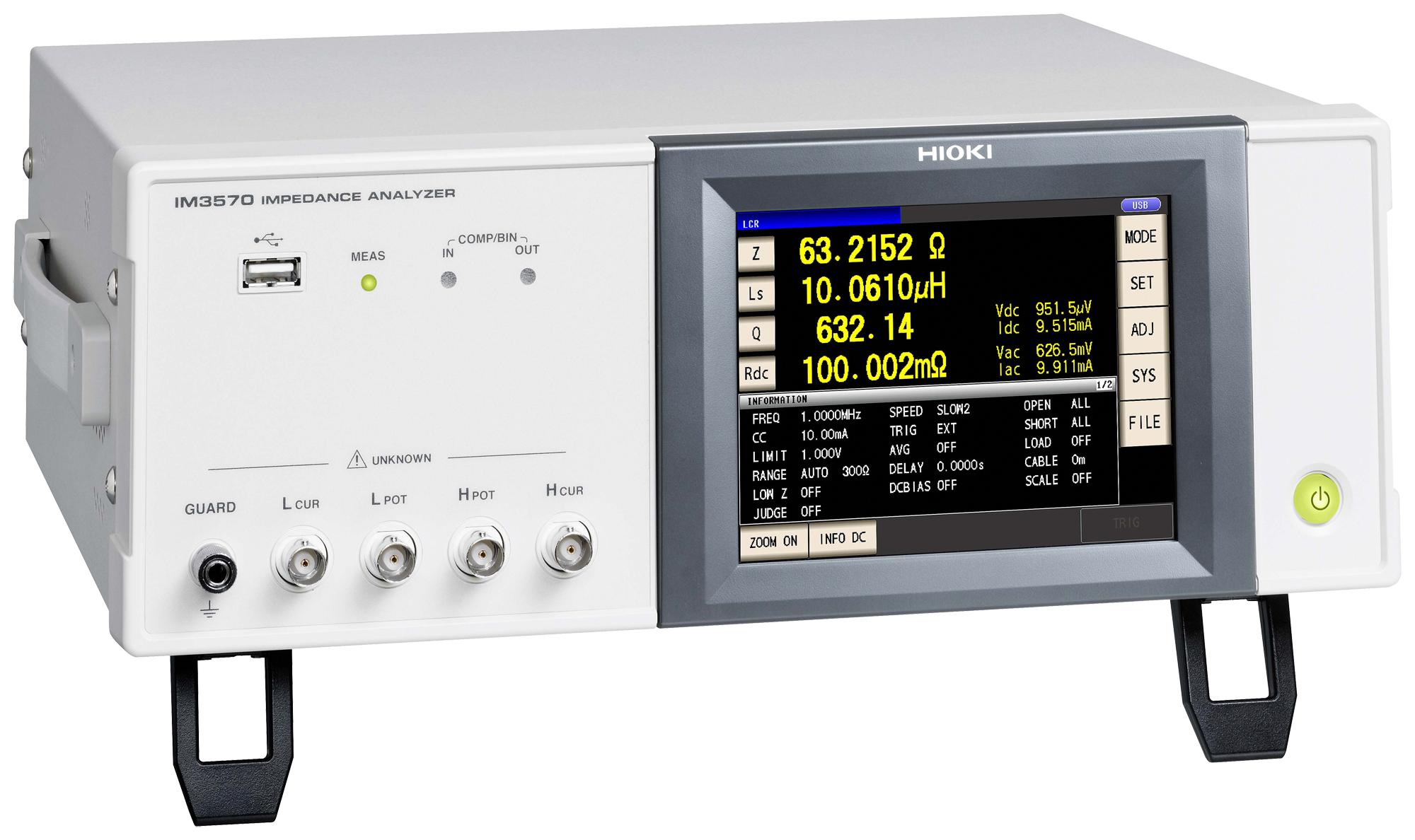 Hioki Im3570 Impedance Analyzer, 5Mhz, 90 To 264Vac