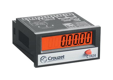 Crouzet 87622081 Totalizer, Lcd, 8Digit, 8Mm, 10-260V