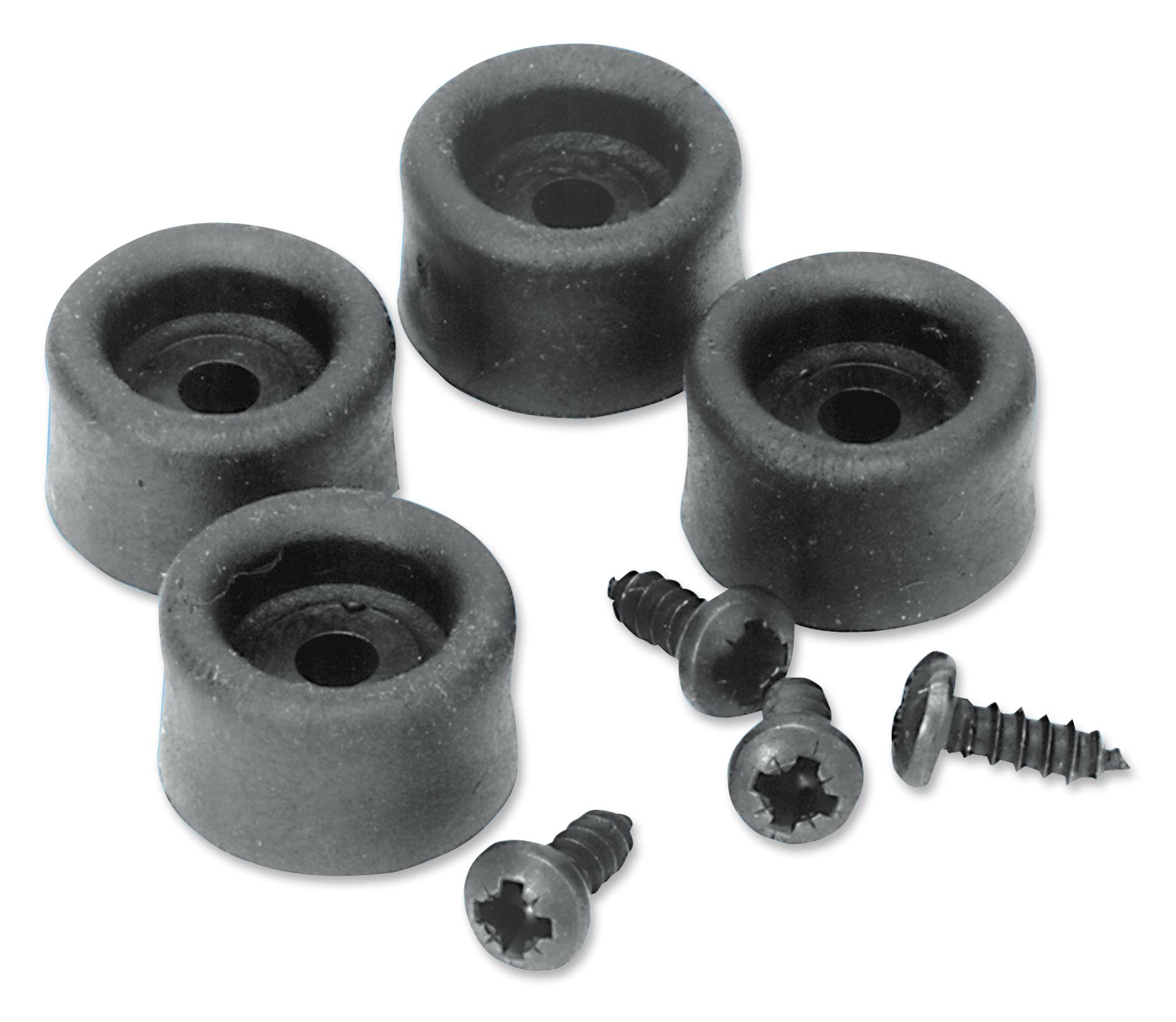 Penn Elcom 91450 Rubber Feet Set Of 4, Pk4