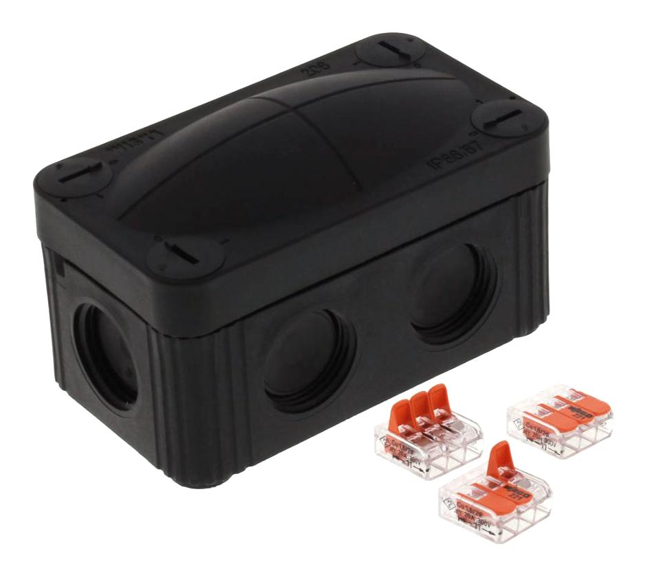 Wiska 10109900 Enclosure, Junction Box, Pp, Black