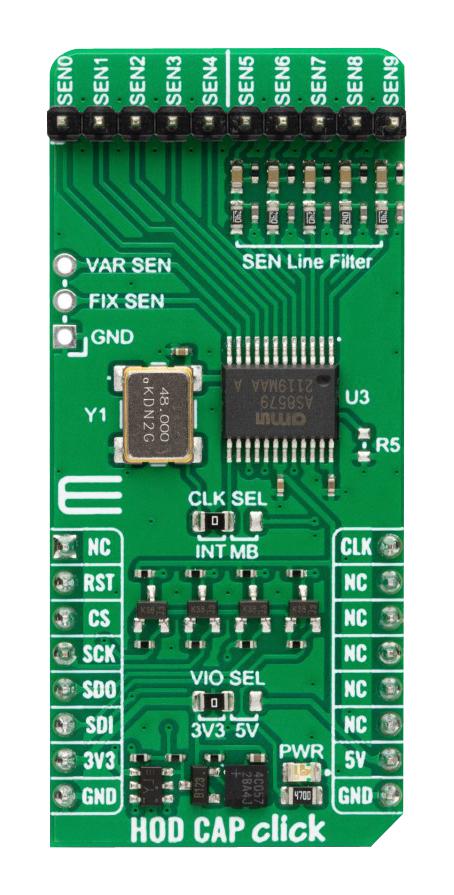 Mikroelektronika Mikroe-5719 Hod Cap Click Add-On Board, 3.3/5V