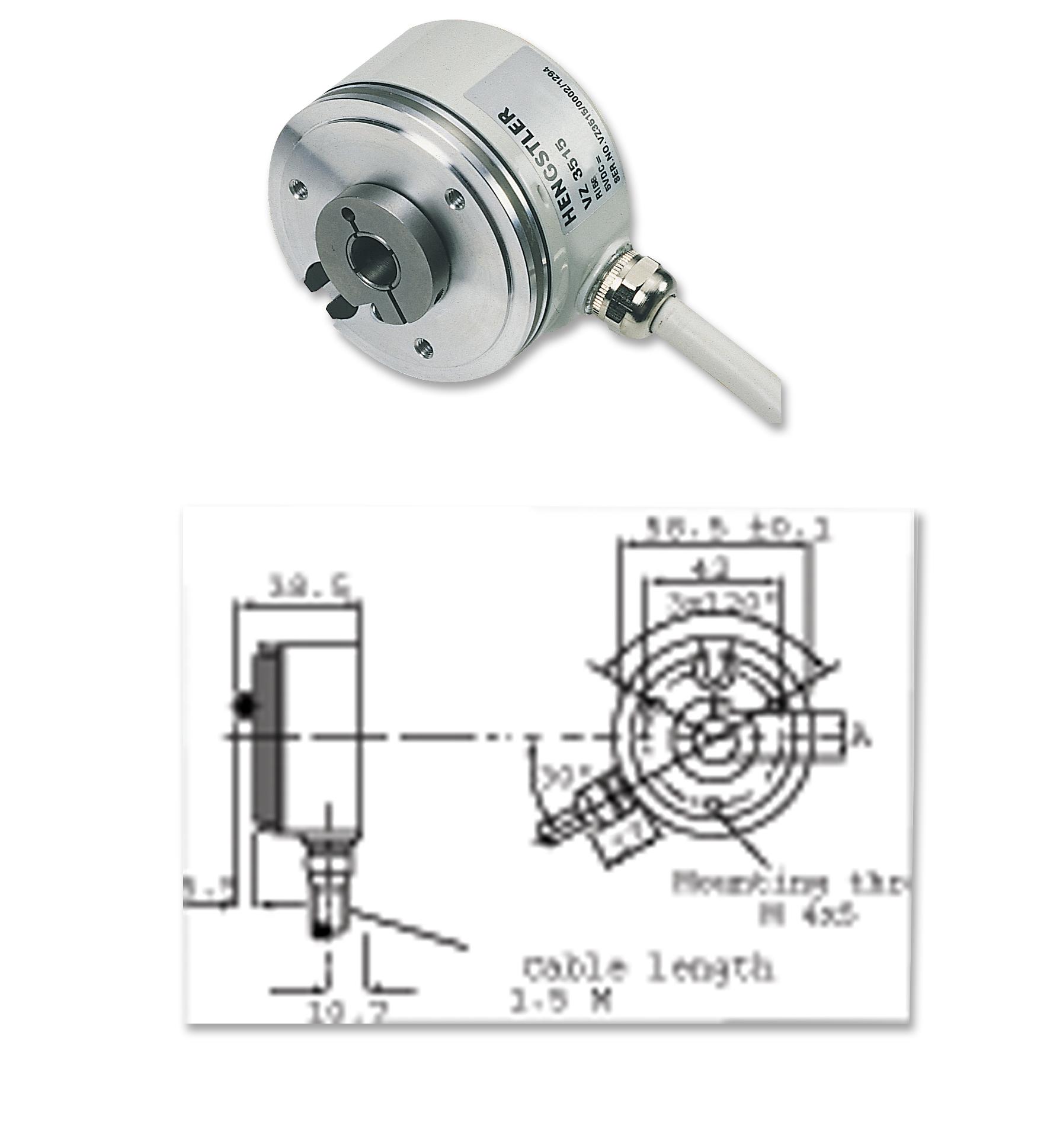 Hengstler Ri58-D/5000Ed.37Ib Encoder, Rotary