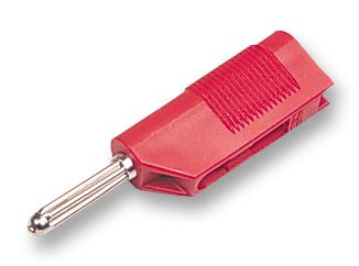 Hirschmann Test And Measurement 930729101 Plug, 30A, 4Mm, Stackable, Red, Pk5