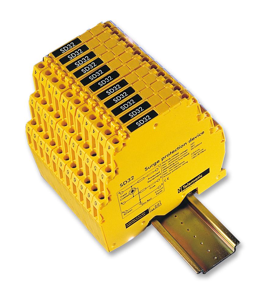 Mtl Surge Technologies Sd32X Data/signal Line Protector, Din Rail