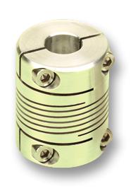 Huco 725.25.2222 Coupling, 6Mm X 6Mm, Aluminium