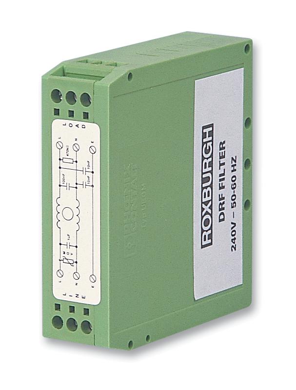 Roxburgh Emc Drf03 Filter, 3A, Din Rail