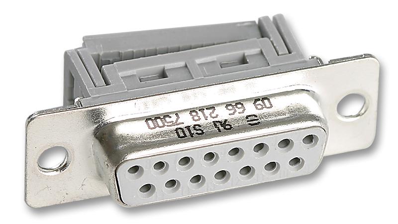 Harting 09 66 118 7500. Socket, D, Idc, T&d, 9Way