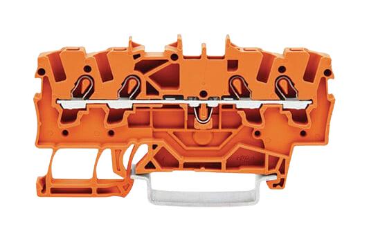 Wago 2001-1402 Terminal Block, Din Rail, 4Pos, 14Awg