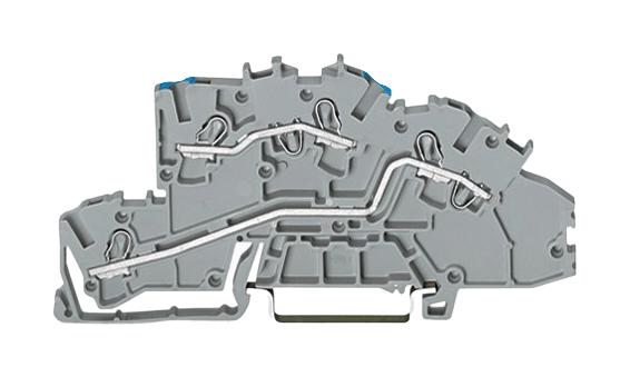 Wago 2003-7649 Terminal Block, Din Rail, 4Pos, 12Awg