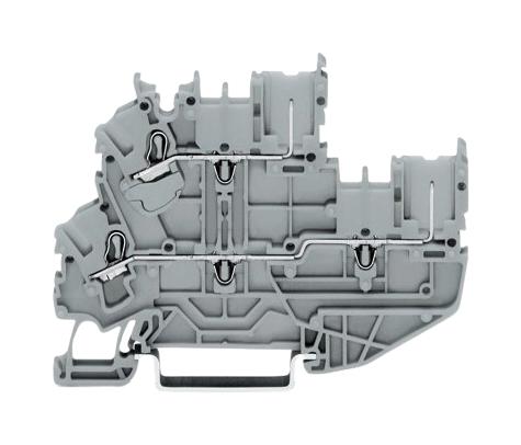 Wago 2022-2201 Terminal Block, Din Rail, 2Pos, 12Awg