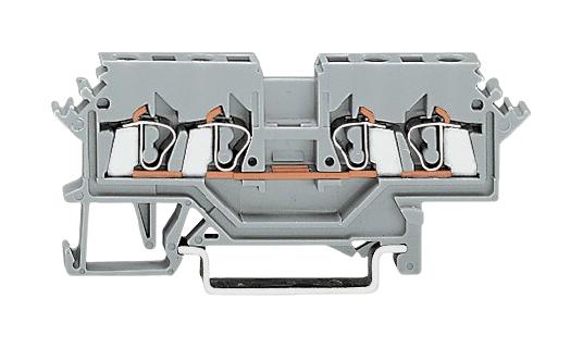 Wago 280-621 Terminal Block, Din Rail, 4Pos, 12Awg
