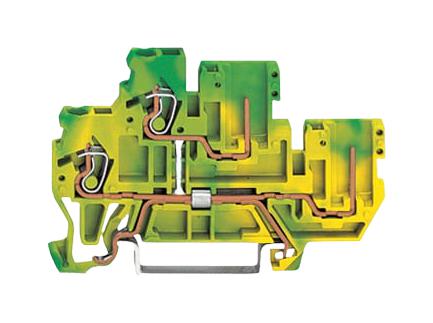 Wago 870-107 Terminal Block, Din Rail, 2Pos, 12Awg