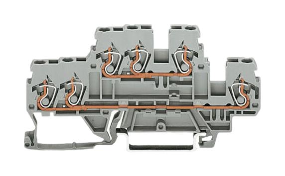 Wago 870-531 Terminal Block, Din Rail, 6Pos, 12Awg