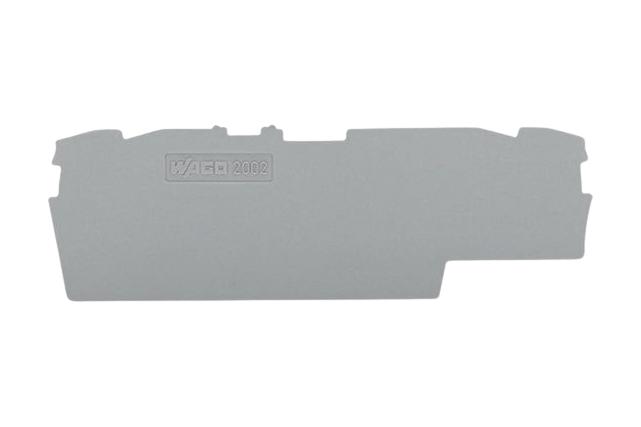 Wago 2002-1891 End And Intermediate Plate, Rail, Grey