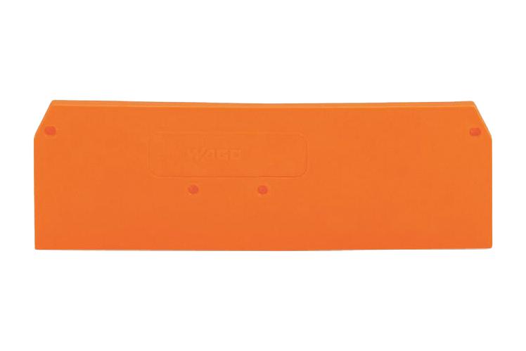 Wago 281-335 End And Intermediate Plate, Rail, Orange