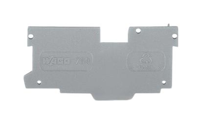 Wago 769-307 End And Intermediate Plate, Rail, Grey