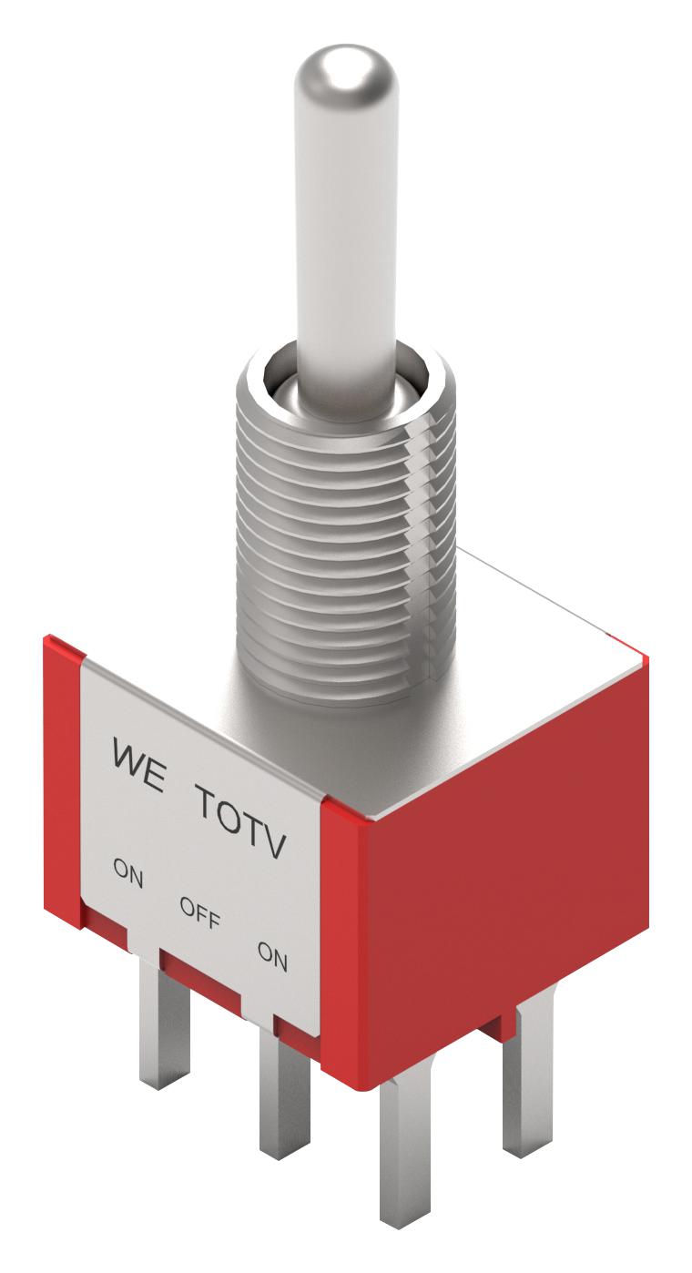 Wurth Elektronik 472133010111 Toggle Sw, Dpdt, 1A, 30Vdc, Panel/th