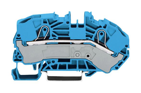 Wago 2016-7604 Terminal Block, Din Rail, 2Pos, 6Awg