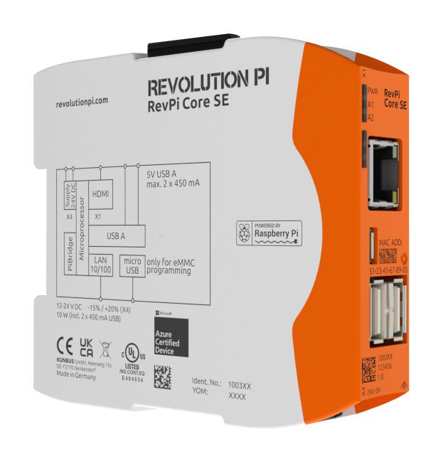 Kunbus Pr100365 Rev Pi Base Mod, 8Gb, Arm Cortex-A72