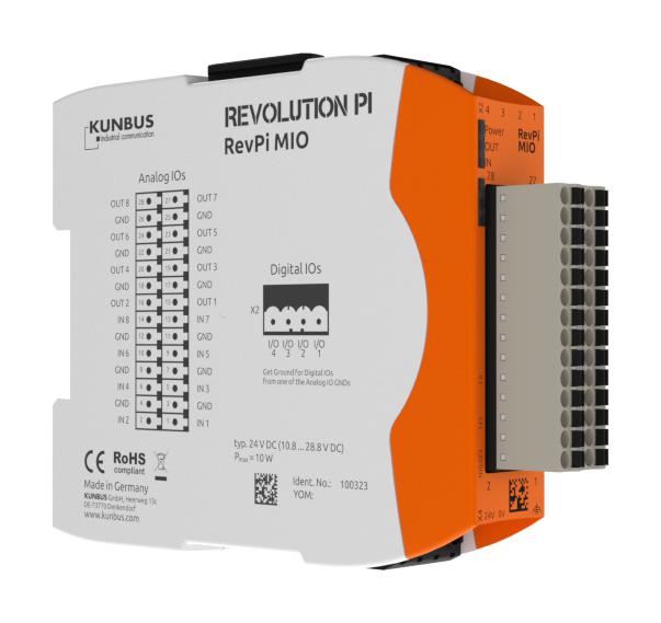 Kunbus Pr100323 I/o Module, Revpi, Analog/digital, 24Vdc