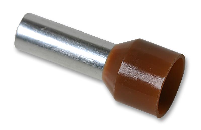 Multicomp Pro E25-16-Brown Ferrule, 4Awg, 28Mm, Nylon, Brown, Pk50