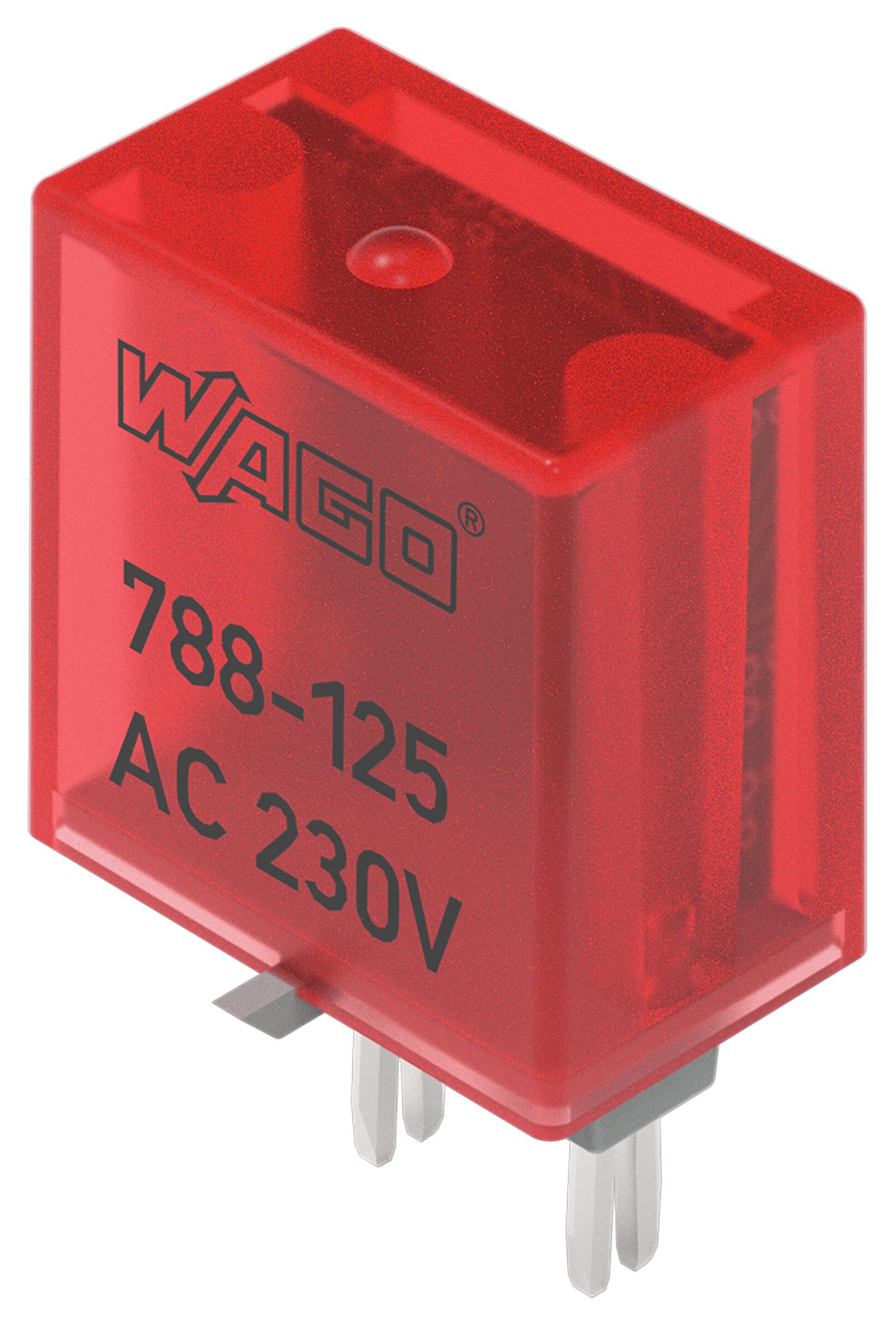 Wago 788-120 Status Indicator, Relay Module, Red, 24V