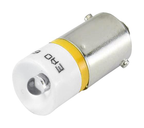 Eao 10-2513.1144 Single Led Lamp, Pb Sw, Ba9S, Yel, 28V