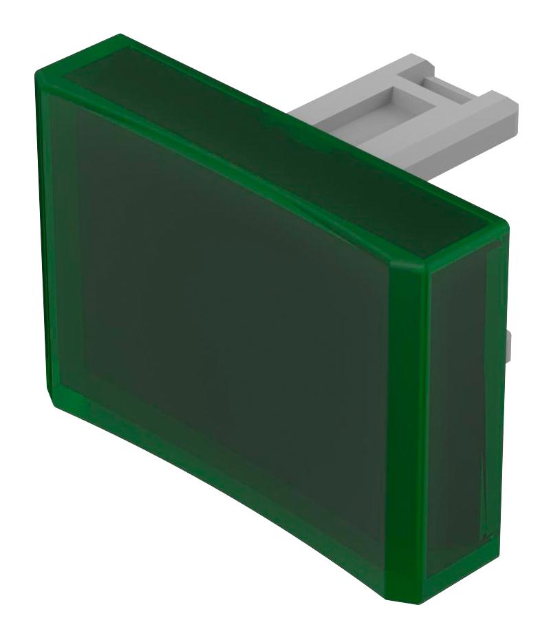 Eao 31-904.5 Lens, Switch, Rectangular, Green, Flush