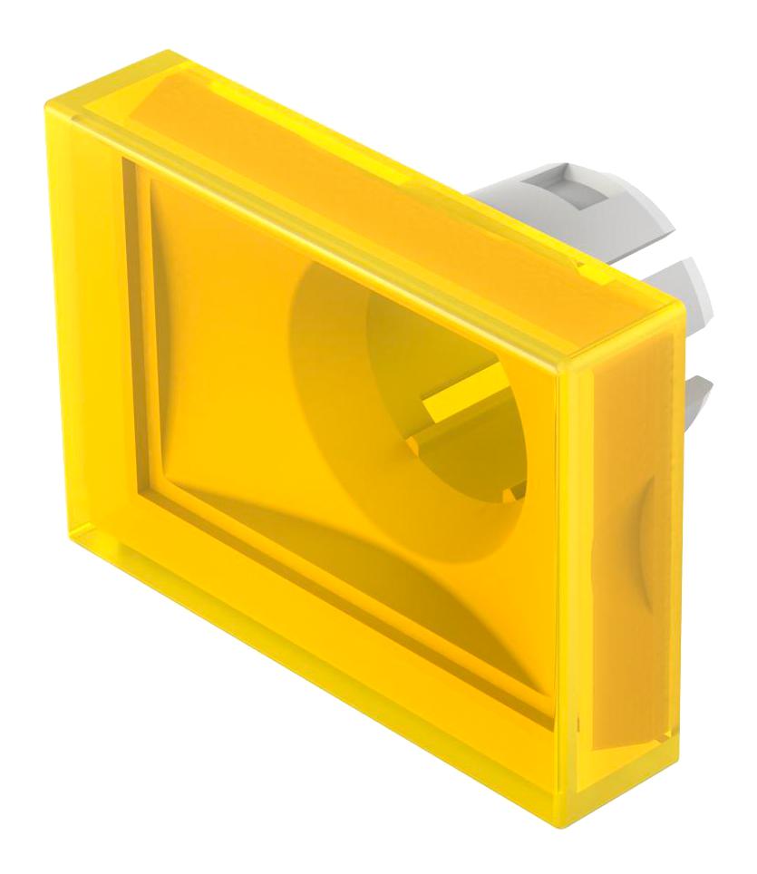 Eao 51-903.4 Lens, Switch, Rectangular, Yellow, Flush