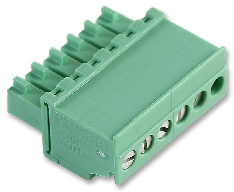 Phoenix Contact 1862894 Terminal Block, Pluggable, 6Pos, 16Awg